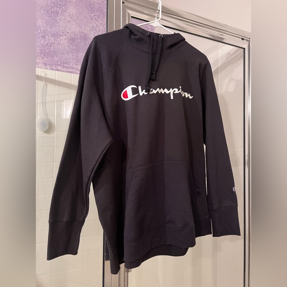 Black Champion Hoodie Pull-Over 2X